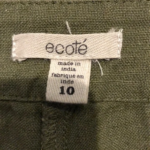 Green Shorts - Ecoté Brand - Picture 4 of 6